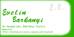 evelin barkanyi business card